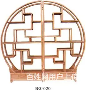 四川内江实木花格门中式实木博古架 - 图片 6