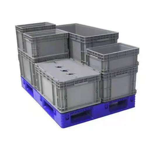 塑料物流箱斜插箱EU箱塑料保温箱卡板箱中空板箱水箱 - 图片 1