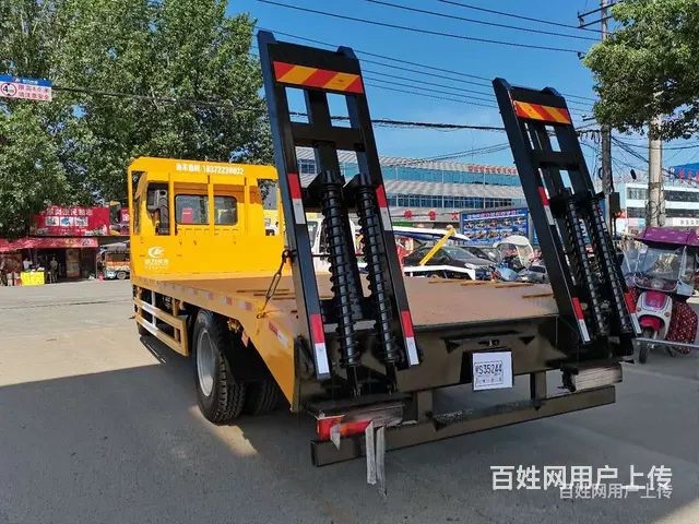 济宁挖机解放拖板车 锡柴180拖150挖机平板车可分期 - 图片 10