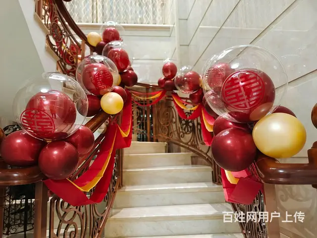 揭阳婚房布置 婚房装扮 普宁气球布置婚房 - 图片 8