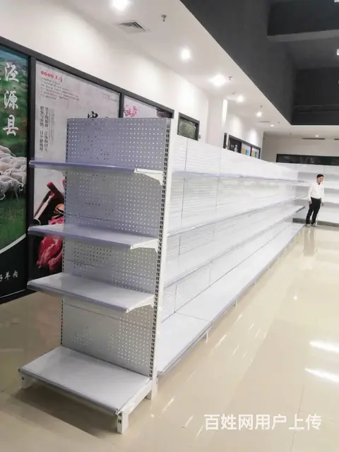 超市货架商超储物货架洞洞板层架冷轧钢置物架 - 图片 4