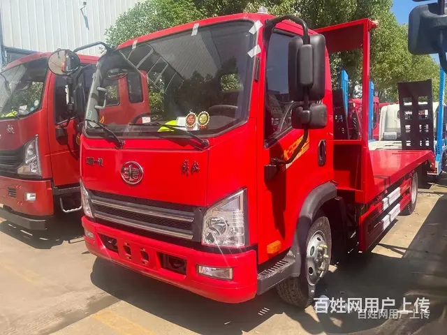 渭南国六解放虎V挖机拖板车15吨挖掘机拖板车多少钱 - 图片 5