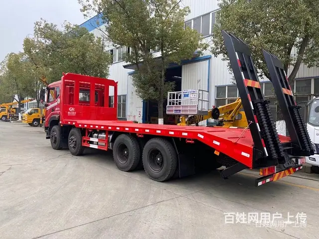 渭南东风轻量化前四后八35吨挖机平板运输车可分期包上户 - 图片 8