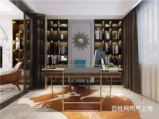 龙湖香缇漫步460平米别墅装修-美式轻奢风 - 图片 2