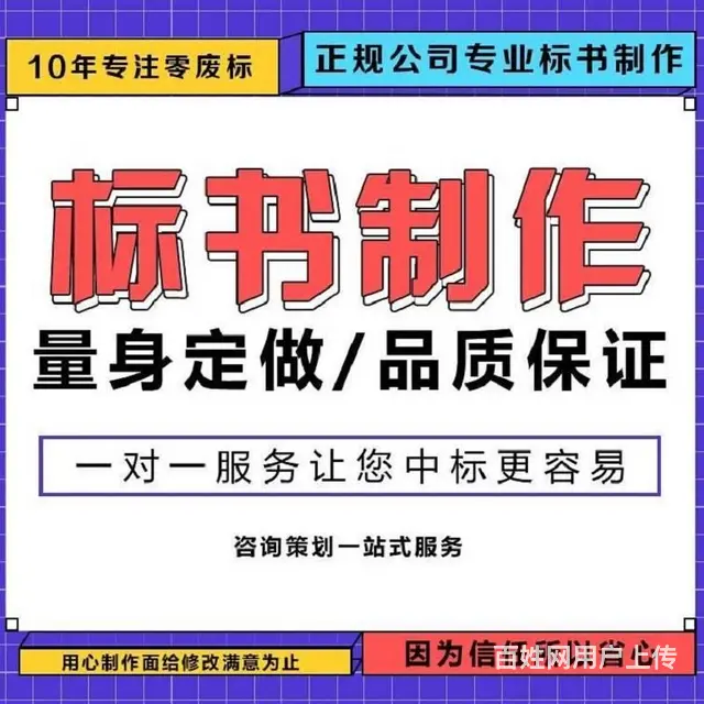 安庆标书代写标书代做投标书制作商务标技术标采购服务 - 图片 1