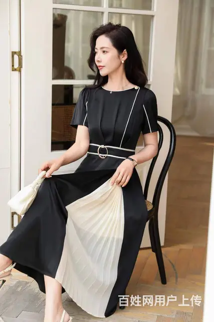 芭奴曼妃夏季醋酸连衣裙女装品牌折扣服装尾货 - 图片 10