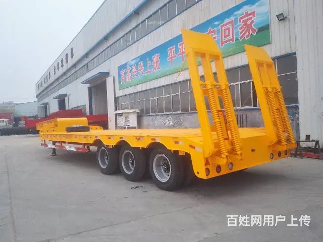 订做13米3桥挖掘机运输车 包拉60吨 - 图片 2
