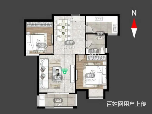 精装修两房卖毛坯的价格（钥匙在手上，可以随时看房子）拎包入住 - 图片 10