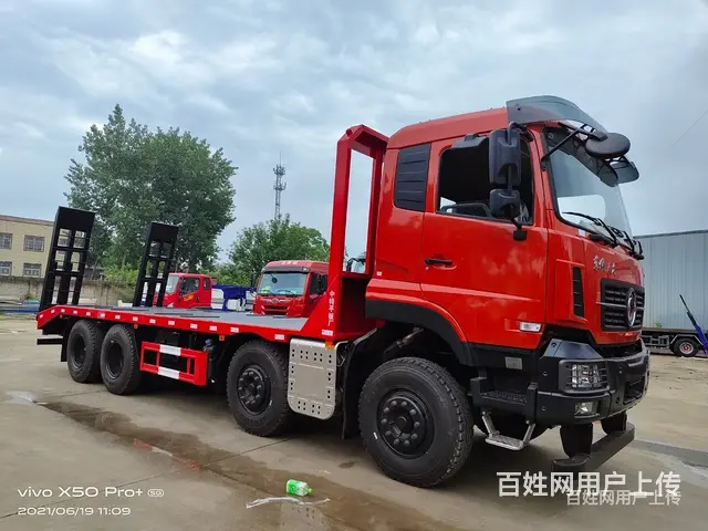 宿州市国六东风前四后八挖机平板车 可按揭上户无忧 - 图片 11