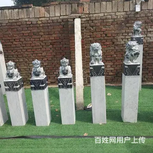 庭院元素#石雕拴马桩 - 图片 1