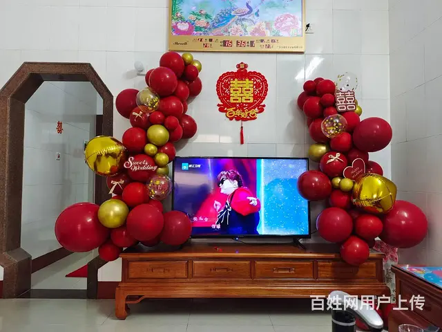 揭阳 普宁婚房布置 气球拱门 订婚宴布置场地 - 图片 7
