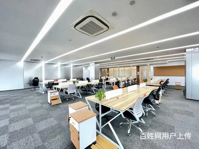 滨江甲级写字楼一线江景豪华装修办公室 不要转让费 带家具 - 图片 1