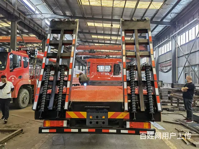 东风前四后八平板车价格 专拖重型挖机钻井机拖板车 - 图片 10