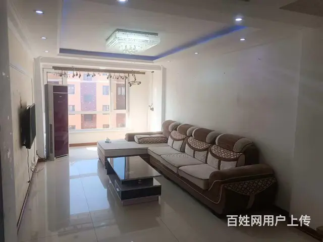王府花园5楼85平2室1厅，精装修，立式空调，床，冰箱，洗衣 - 图片 2