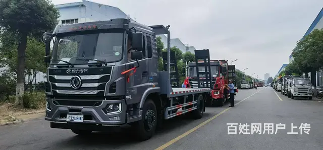 阿克苏东风锦程KH新款挖机平板车 6米8挖机平板运输车多少钱 - 图片 2