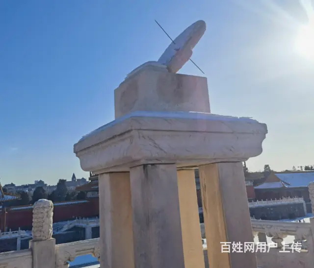 石雕日晷#汉白玉雕塑#公园#广场摆件 - 图片 2