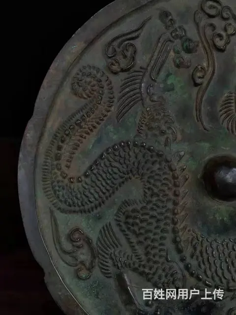青铜镜 【龍纹】，全品完整，图案精美，品相尺寸如图 - 图片 3