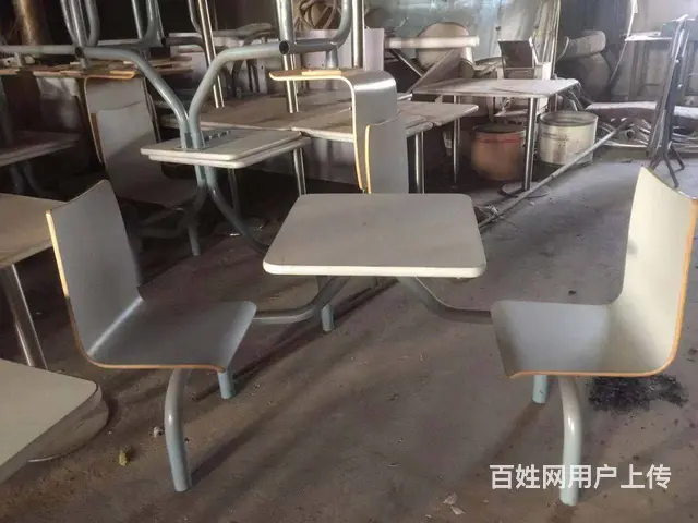 出售快餐厅餐桌椅，双人位80元，四人位150元 - 图片 3