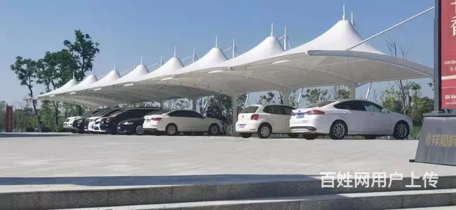 膜结构    张拉膜   遮阳棚    膜结构车棚 - 图片 6