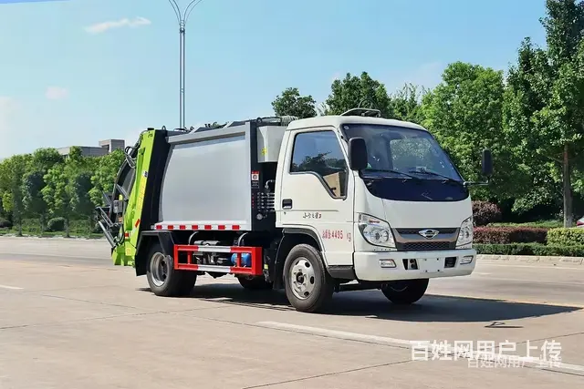 国六福田蓝牌 小区专用垃圾车 国6排放多少钱一辆 - 图片 1