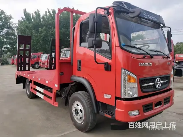 国六大运征途黄牌单桥挖机拖车 挖机板车 车到付款 - 图片 8