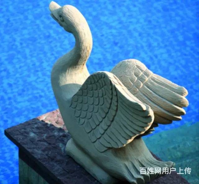 石雕天鹅#动物雕塑#园林景观装饰 - 图片 5