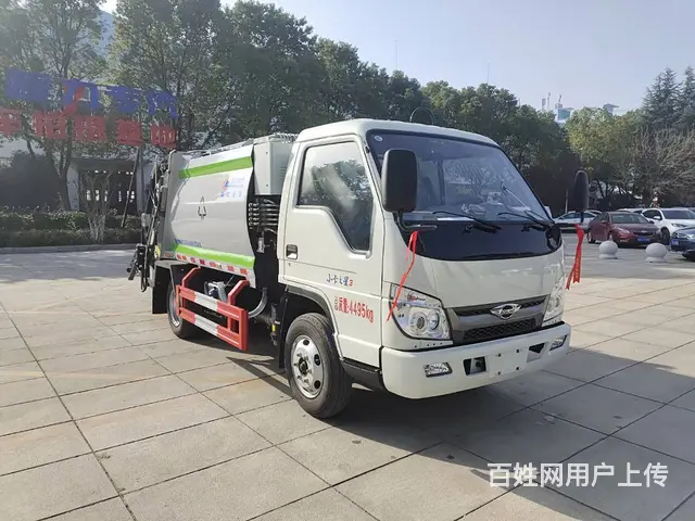 蓝牌大容量5.8方压缩垃圾车 C证可开可分期包上户 - 图片 9