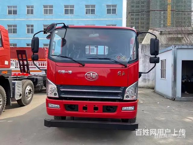 玉树解放单桥平板拖车13吨挖机叉车拖车价钱 - 图片 4