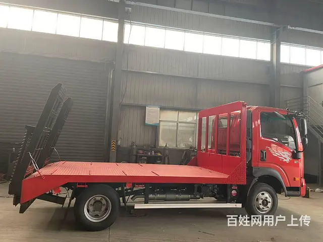 80-120单桥挖机平板拖车  蓝牌黄牌拖板车降价 - 图片 8