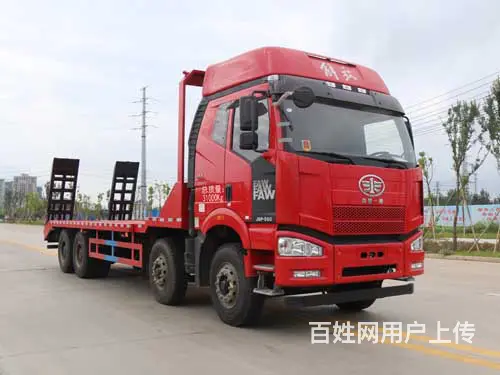 解放东风平板车 专拖挖掘机的平板拖车直销厂家经理 - 图片 5