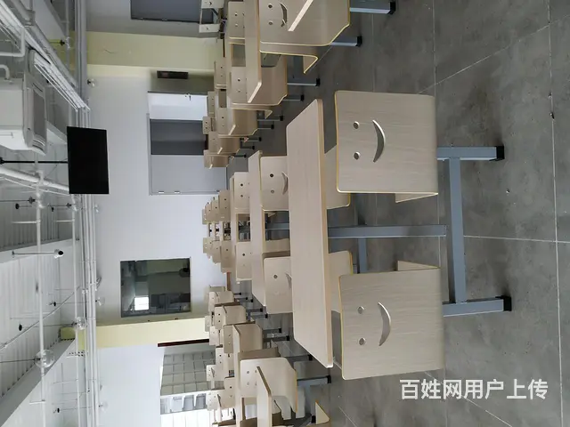 单位食堂快餐桌椅，工地玻钢快餐桌，成都快餐桌椅厂家 - 图片 8