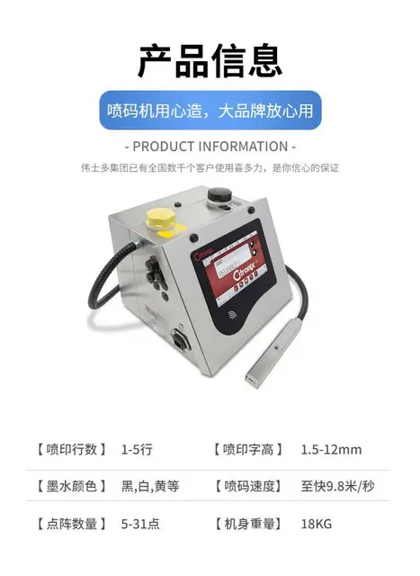美国进口喜多力Citronix CI系列小字符喷码 - 图片 4