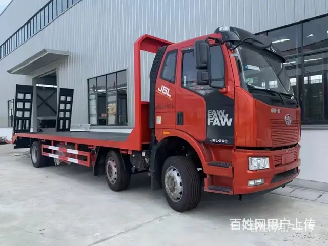 解放拉150挖机平板车 平板拖车 车况好 - 图片 11