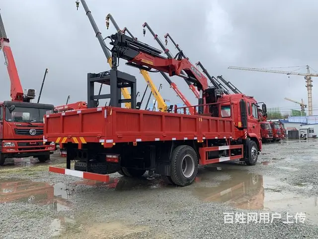 莱芜 江淮单桥 8吨随车吊多少钱 折臂吊带夹具 - 图片 5