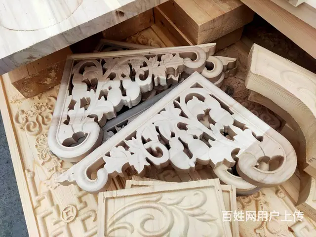 四川自贡中式实木雀替实木角花中式龙头 - 图片 2