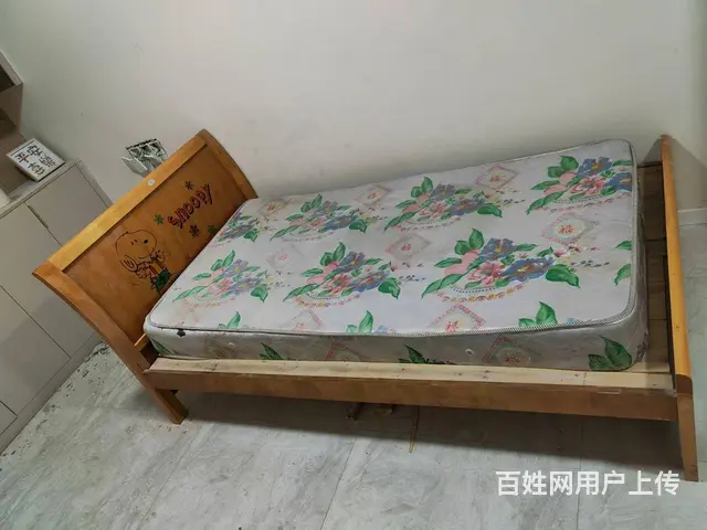 低家出售SNOOPY纯实木1.2米床啦！ - 图片 5