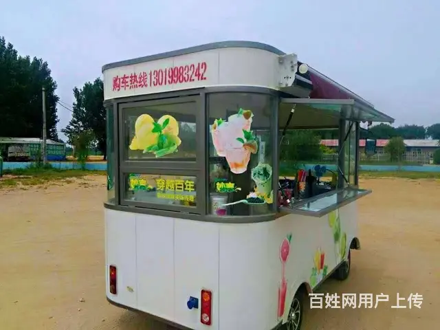 新能源小吃车，流动餐车，炸串烧烤车，批发锂电池 - 图片 1