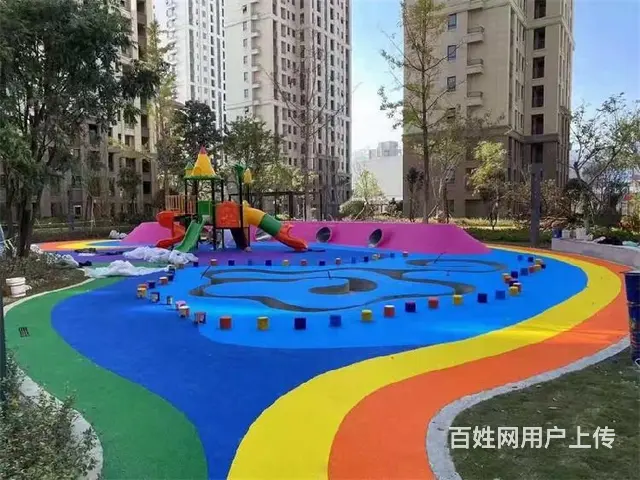 下花园区沥路力彩路,沥路力彩色防滑路面 - 图片 1