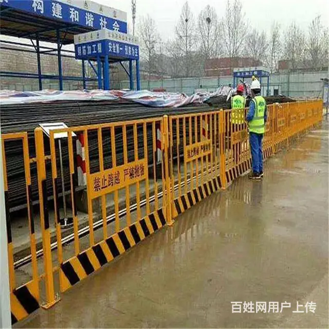 迈尚 建筑基坑护拦 道路工程安全围栏 临边警示栅栏 - 图片 1