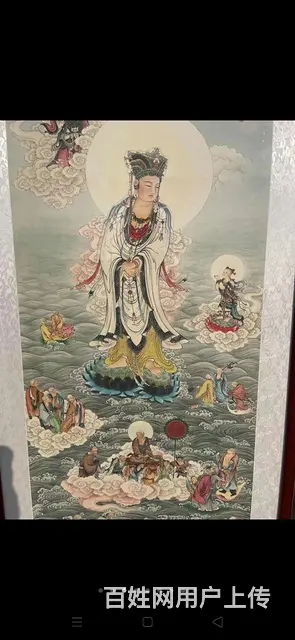 近现代名家佛像绘画艺术家夏荆山绘观音巡游图 - 图片 2