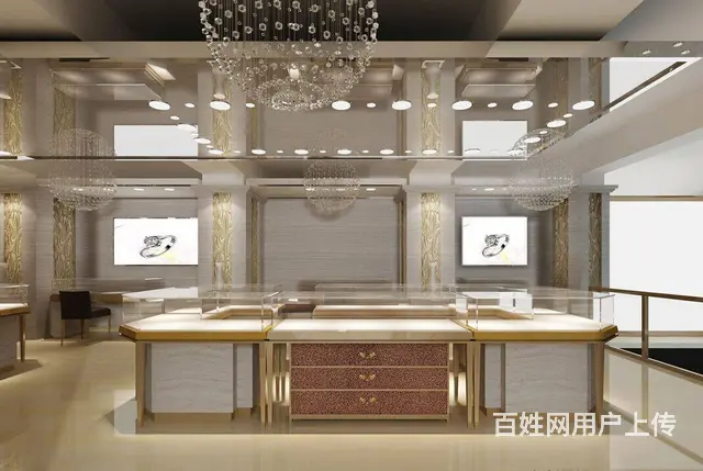 黄金珠宝展柜，玉器展柜，银饰展柜，珍珠展柜，柜台 - 图片 11