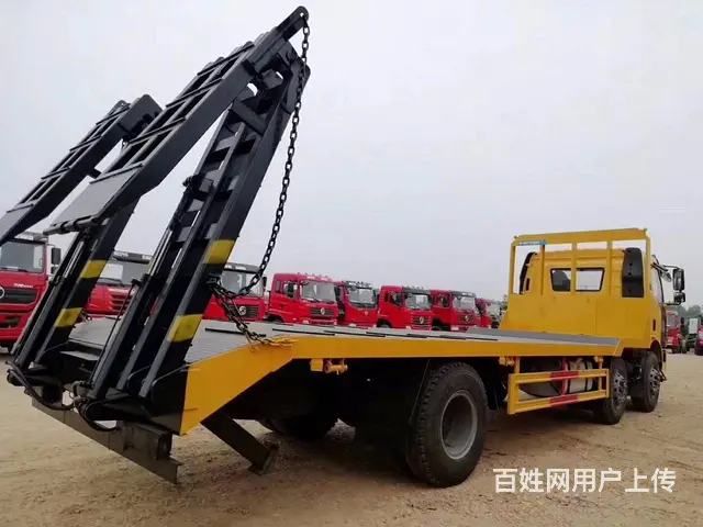 出售拖25吨挖机平板拖车江淮K5小三轴拖板车可按揭 - 图片 10