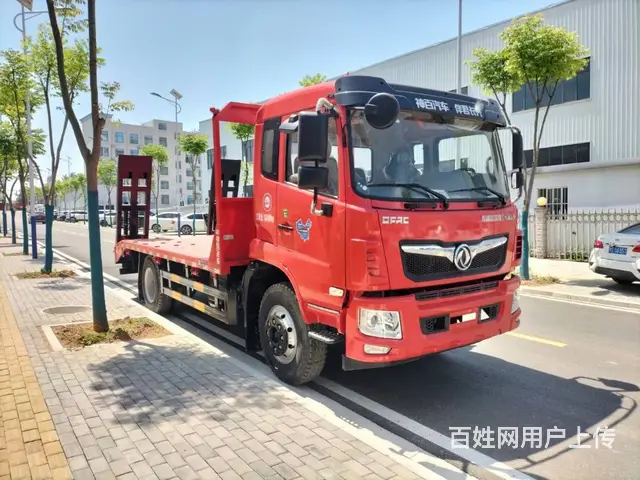 国六新旧二手东风单桥挖机平板拖车 黄牌拖板车 - 图片 2