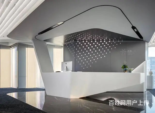 淄博张店办公空间设计方案效果图 - 图片 1