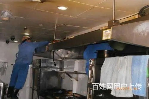 昆山淀山湖酒店餐厅厨房油烟机清洗公司 油烟管道清洗 - 图片 4