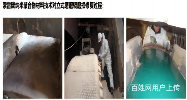 浅谈索雷碳纳米聚合物材料技术修复立式磨磨辊磨损优势 - 图片