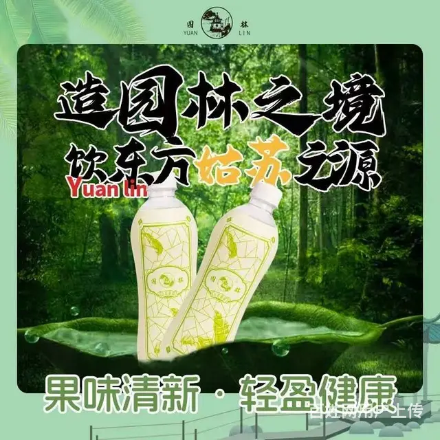 园林牌汽水解暑苏州网红白柠檬味汽水经典饮料 - 图片 3