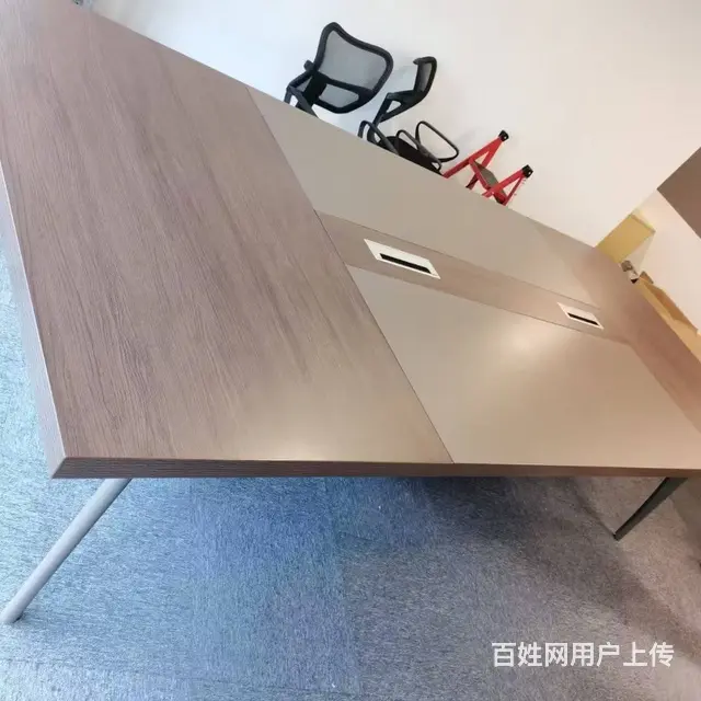 低价出售实木老板桌，经理桌办公桌椅会议桌铁皮柜 - 图片 10