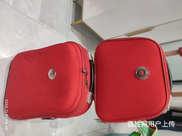 结婚用红色拉杆箱新娘陪嫁 - 图片 1