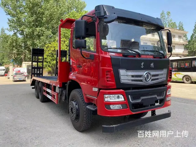 国六东风后双桥平板车 板长6米8短轴后八轮平板车 - 图片 7